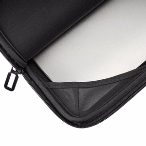 Tucano Colore2 neoprene laptop sleeve for MacBook Air 13-inch (M5/M4/M3/M2/M1, 2026–2018), MacBook Pro 13-inch and 12-inch laptops, black