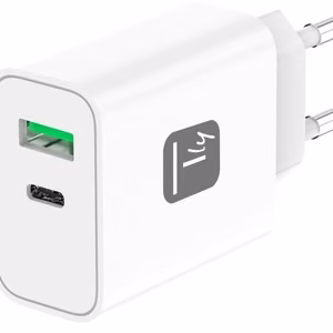 Techly IPW-USB-30WACG mobiililaitteen laturi yleinen valkoinen AC pikalaturi sisäkäyttöön
