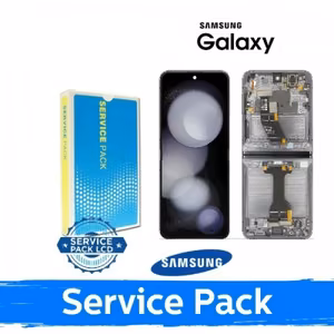 LCD-näyttö Samsung F731 Z Flip5:lle kehyksellä / grafiitti (harmaa) / (Service Pack)