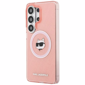 Karl Lagerfeld IML Repeated Choupette MagSafe Case for Samsung Galaxy S26 Ultra - Pink