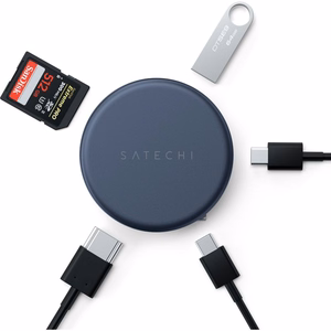 Satechi OntheGo STPOTG5B 5-in-1 USB-C-keskitin (väri: indigo)
