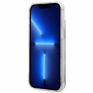 Karl Lagerfeld KLHCP14MLMNMK iPhone 14 Plus 6.7 "kovakotelo musta / musta Nestemäinen Glitter Monogrammi
