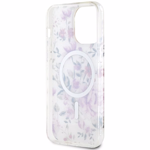 Guess GUHMP14LHCFWST iPhone 14 Pro 6.1 läpinäkyvä suojakuori Flower MagSafe