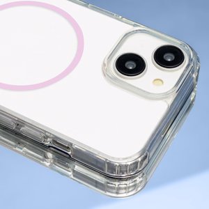Anti Shock Thin Mag -suojakuori iPhone 17 Air 6,6":lle vaaleanpunainen