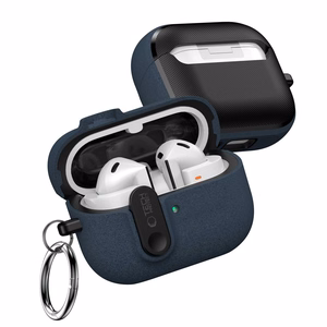Tech-Protect Slim Hook Suojakuori Samsung Galaxy Buds 3 / 3 FE / 3 Pro:lle - Laivastonsininen