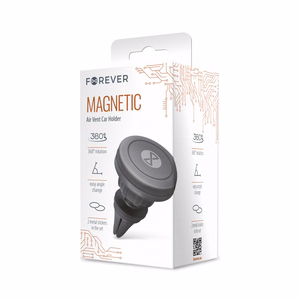 Forever M-17 magneettinen autopidike (musta)