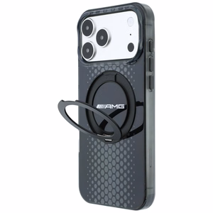 Mercedes AMG IML Double Layer Urban Line with Ring Stand MagSafe Case for iPhone 18 Pro Max / 17 Pro Max - Black