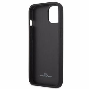 BMW Leather Curve rei'itetty kotelo iPhone 13 mini - punainen