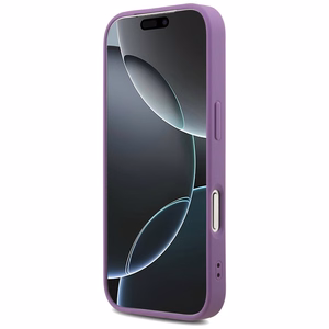 Guess Fixed Glitter Big 4G Suojakuori iPhone 17 Prolle - violetti