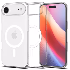 Spigen Liquid Crystal Mag Magsafe Suojakuori ACS10395 iPhone 17 Air:lle - Clear/White