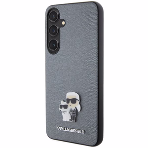 Karl Lagerfeld Saffiano KC Pin kovakuori Samsung Galaxy S24 Plus:lle - harmaa