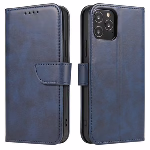 Magneettikotelo tyylikäs kotelo kansi läppä ja jalusta toiminto Samsung Galaxy A03s (166.5) sininen