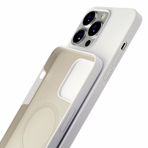 3mk Hardy Silikoninen MagCase iPhone 14 Pro Max:lle - Valkoinen