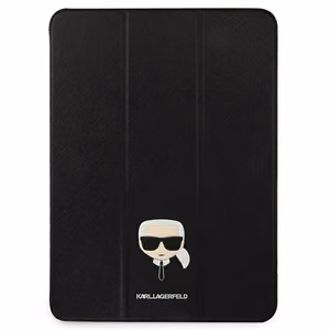 Karl Lagerfeld Saffiano Karl Head Book -suojakotelo iPad Pro 11":lle, musta
