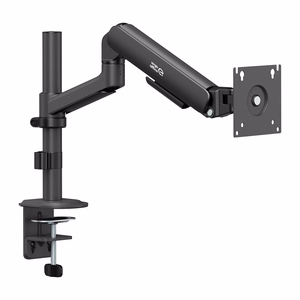 Ergo Office ER-691 B – kaasujousellinen näytönvarsi 17–32 tuuman näytölle, 1–10 kg, VESA enintään 100×100, mattamusta