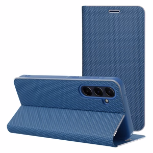 Flip case for Samsung A51 Luna Book Carbon blue