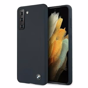 BMW Silikoni Allekirjoitus kotelo Samsung Galaxy S21+ - laivastonsininen