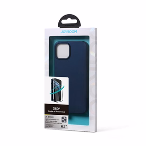 Joyroom 360 Full Case etu- ja takakuori iPhone 13 Pro Max + karkaistu lasi näytönsuoja sininen (JR-BP928 sininen)