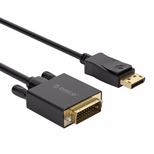 Orico XD-DTD DisplayPort–DVI, 4K-kaapeli, 2 m – musta