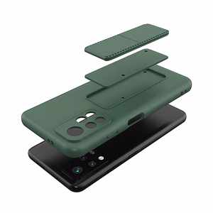 Wozinsky Kickstand Case Silicone Stand Cover for Xiaomi Redmi Note 11S / Note 11 punainen