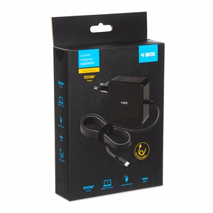 iBOX IUZ100TC kannettavan tietokoneen laturi PD 100W E-mark chip
