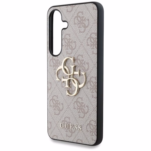 Guess Suojakuori Samsung S25:lle GUHCS25S4GMGPI (4G PU Big Logo) vaaleanpunainen