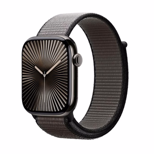 Crong Nylon Apple Watch -urheiluranneke, 44/45/46/49 mm, yönharmaa