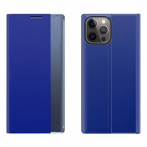Sleep Case Kirjahylly Tyyppi Kotelo Smart ikkuna iPhone 13 Pro sininen