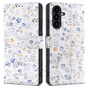 Tech-Protect Lompakkosuojakuori Samsung Galaxy A26 5G / A17 4G / 5G:lle - Daisies with Leaves