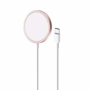 Puro Magneettinen langaton induktiivinen latausasema USB-C, MagSafe-yhteensopiva, 1m - vaaleanpunainen