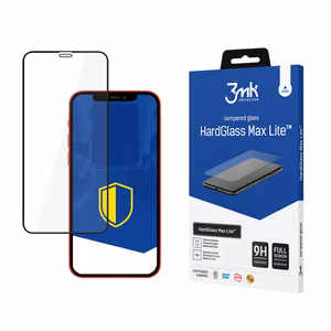 Apple iPhone 12 Pro Max Musta - 3mk HardGlass Max Lite™ -mikrofoni - 3mk HardGlass Max Lite™