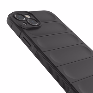 Magic Shield Case tapauksessa iPhone 14 Plus elastinen panssaroitu kotelo viininpunainen