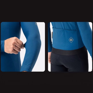Rockbros YDWT020 Diamond cycling jersey spring/autumn/winter size XXL - blue