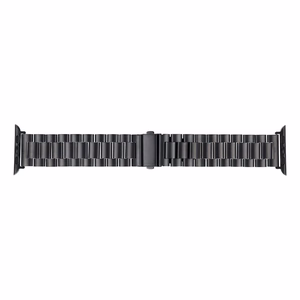 Hihna Apple Watch:lle Forcell F-Design FA10 teräslukko 42 / 44 / 45 / 49 mm musta