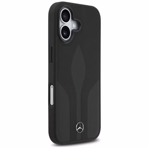 Mercedes Leather The Move MagSafe Suojakuori iPhone 17:lle - Musta