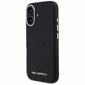 Karl Lagerfeld FW Stamped Karl MagSafe Suojakuori iPhone 16 - musta