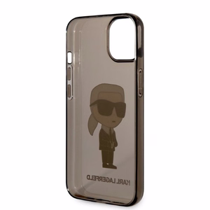 Karl Lagerfeld Ikonik Karl suojakuori iPhone 14 Plus:lle - musta