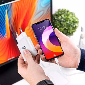 Puhelinlaturi Blue Star USB C QC4.0 PD 3A 18W + kaapeli USB C - Lightning TFK-TC-1099C valkoinen