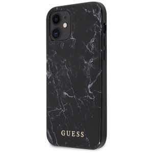 Guess marmorikotelo iPhone 12 mini - musta