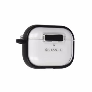Liavec SlideLock Suojakuori Apple AirPods Pro 3:lle läpinäkyvä-musta