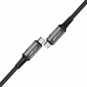 Acefast C1-09 USB-C / USB-C USB4 PD3.1 kaapeli 5A 1m - harmaa-musta