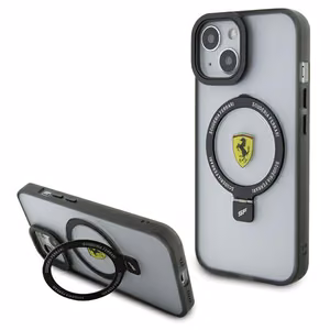 Ferrari Ring Stand 2023 Collection MagSafe suojakuori iPhone 15 Plus / 14 Pluslle - läpinäkyvä