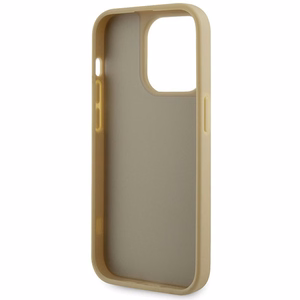 Guess GUHCP14LHDGTPD iPhone 14 Pro 6.1 kultainen/kultainen kovakuori Rhinestone Triangle