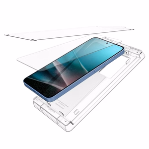 Spigen Elite Shield Ez Fit Samsung Galaxy S25 -puhelimelle läpinäkyvä