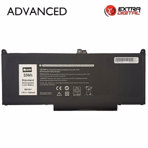 Kannettavan tietokoneen akku DELL MXV9V, 7200 mAh, Extra Digital Advanced