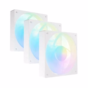 SET OF 3 FANS FURY SAI S12 ARGB PWM WHITE
