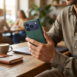 Läppäkotelo Xiaomi Redmi NOTE 15 PRO Plus 5G Split Book vihreä ja kultainen