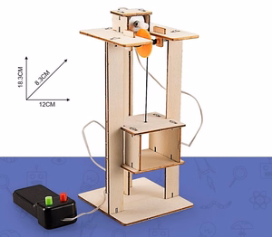 Wooden Assembly Kit Elevator, STEM Educational Toy
