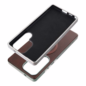 Kuori Samsung A57:lle Gentleman Mag Cover yhteensopiva MagSafe:n kanssa ruskea