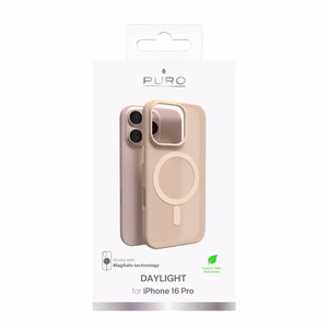 Puro Daylight MagSafe Silikoninen Suojakuori iPhone 16 Prolle - beige
